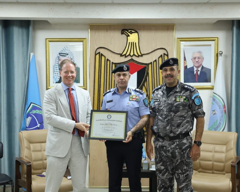 Palestine Police College wins IADLEST award