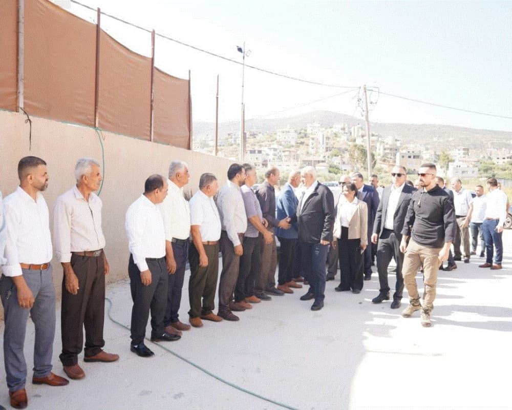 Delegation Visits Nablus Villages Affected by Occupation