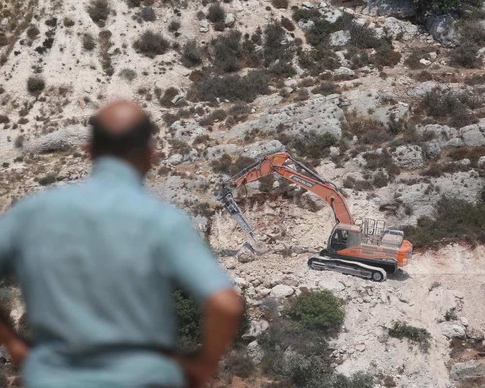 Sinjil land bulldozed for settlement