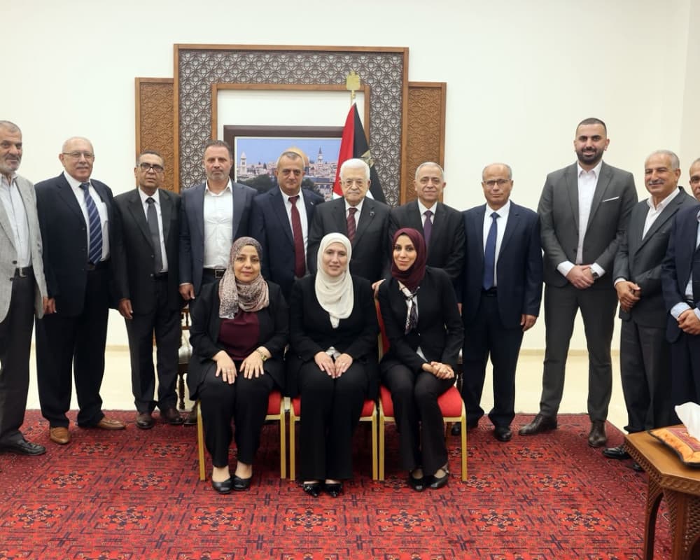 الرئيس يستقبل رئيس مجلس طولكرم المنتخب