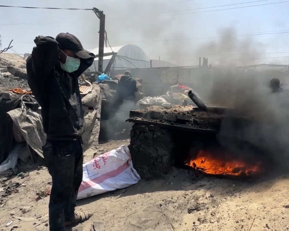 Gazan Plastic to Fuel Efforts