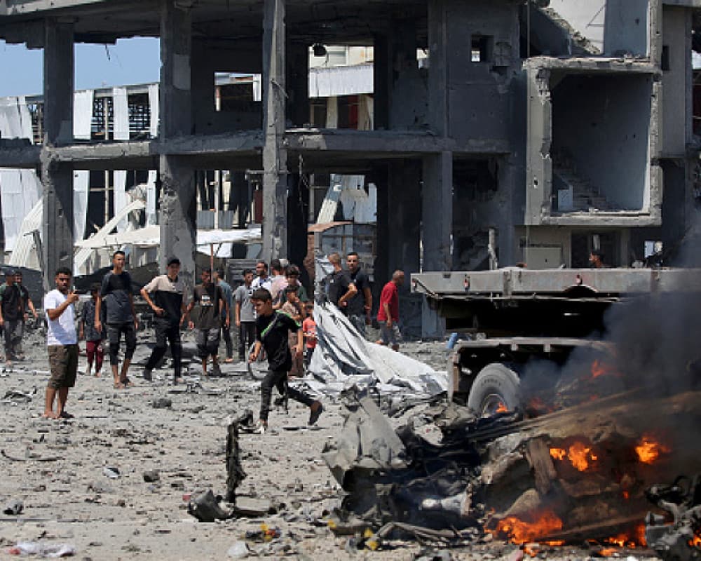Gaza Shelling Targets Displaced Persons