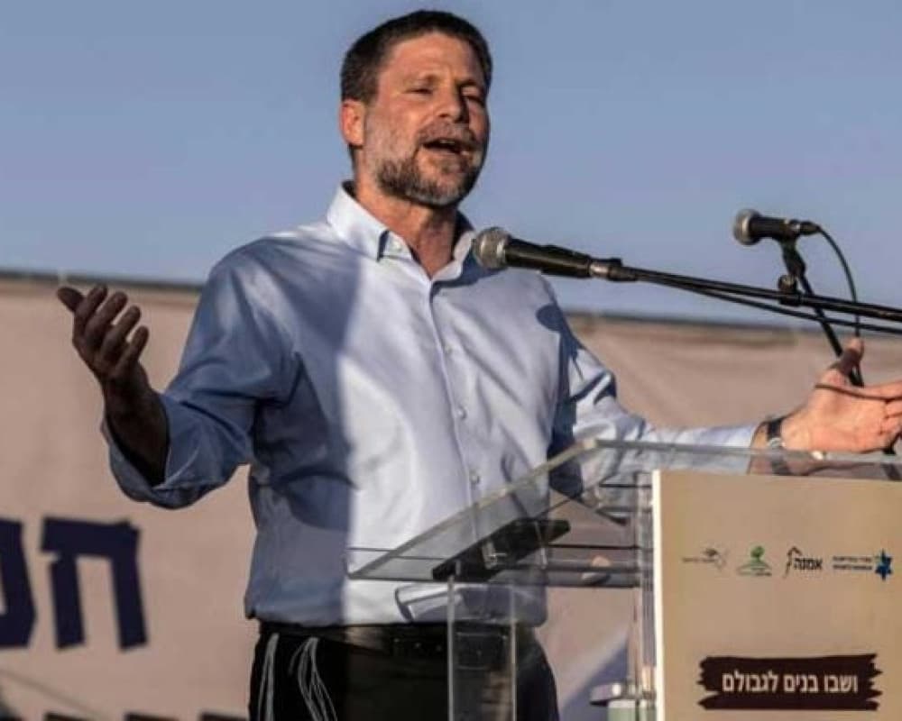 Smotrich Discloses 1000 Settlement Units After Goods Restrictions