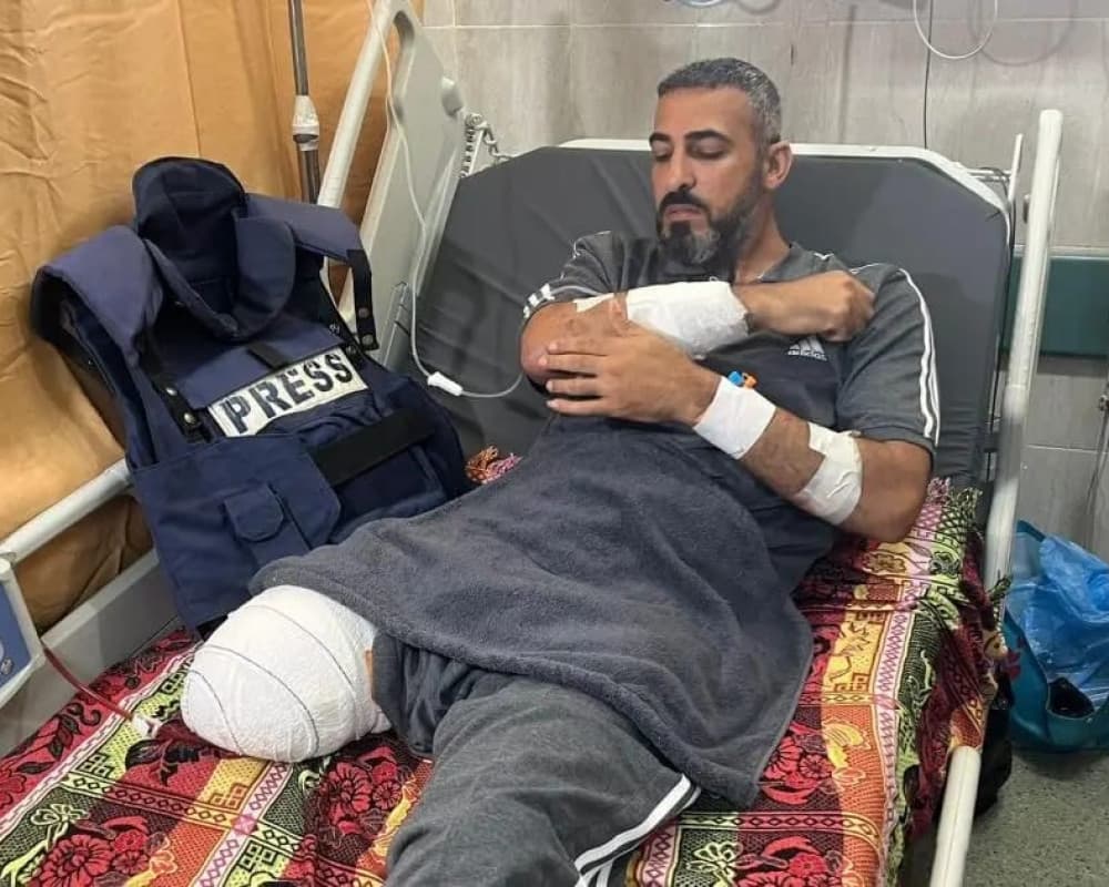 Gaza Journalist Injuries Urgently Need Evacuation