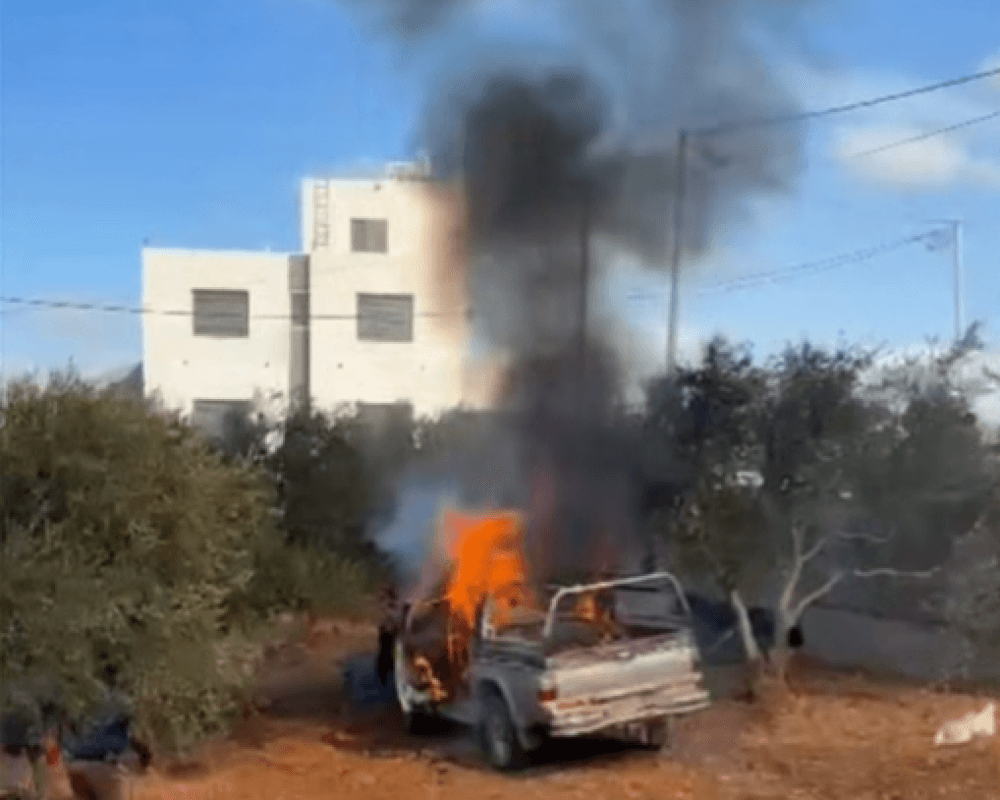 Settlers Attack Residents in Turmusaya and Deir Abu Mesh'al