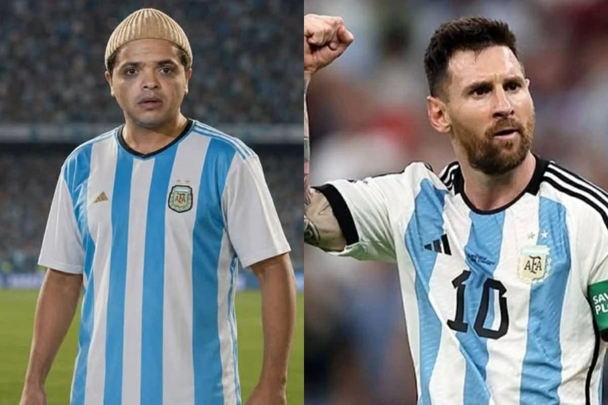 Mohamed Henedy posts picture in Argentina shirt
