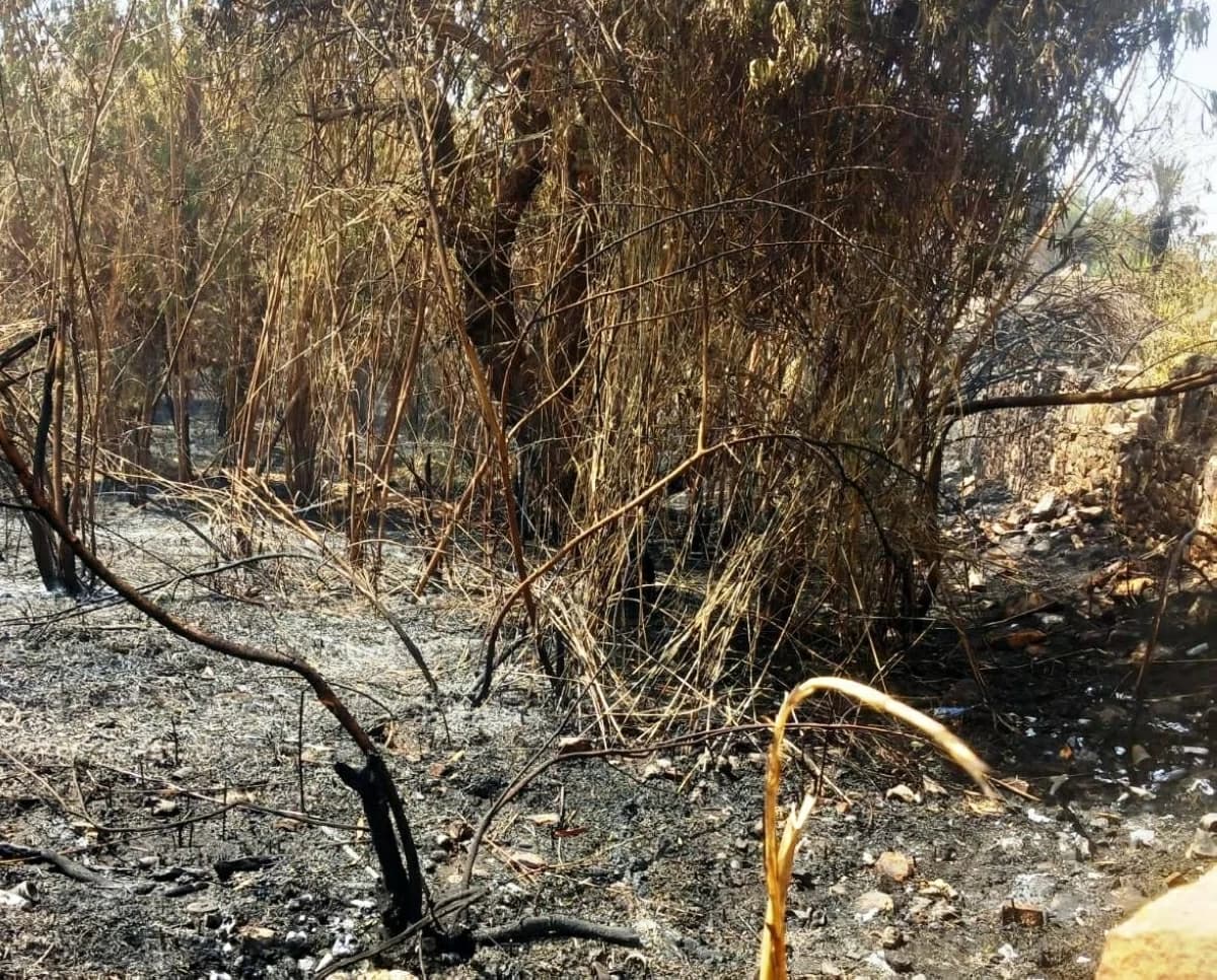 Assessing Khazan Colony fire damages