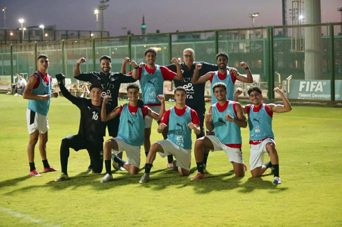 منتخب مصر للشباب يبدأ تدريبه وديًا مع الأردن