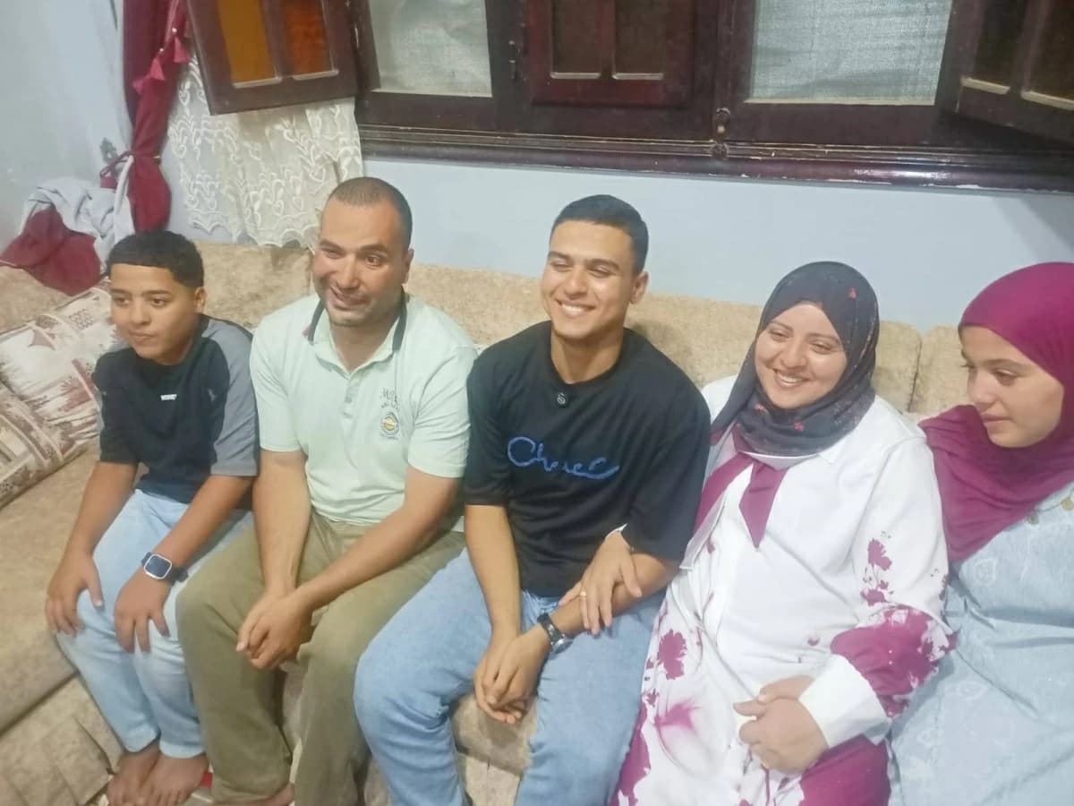 National-level celebration at ninth-grade student’s home in Gharbia