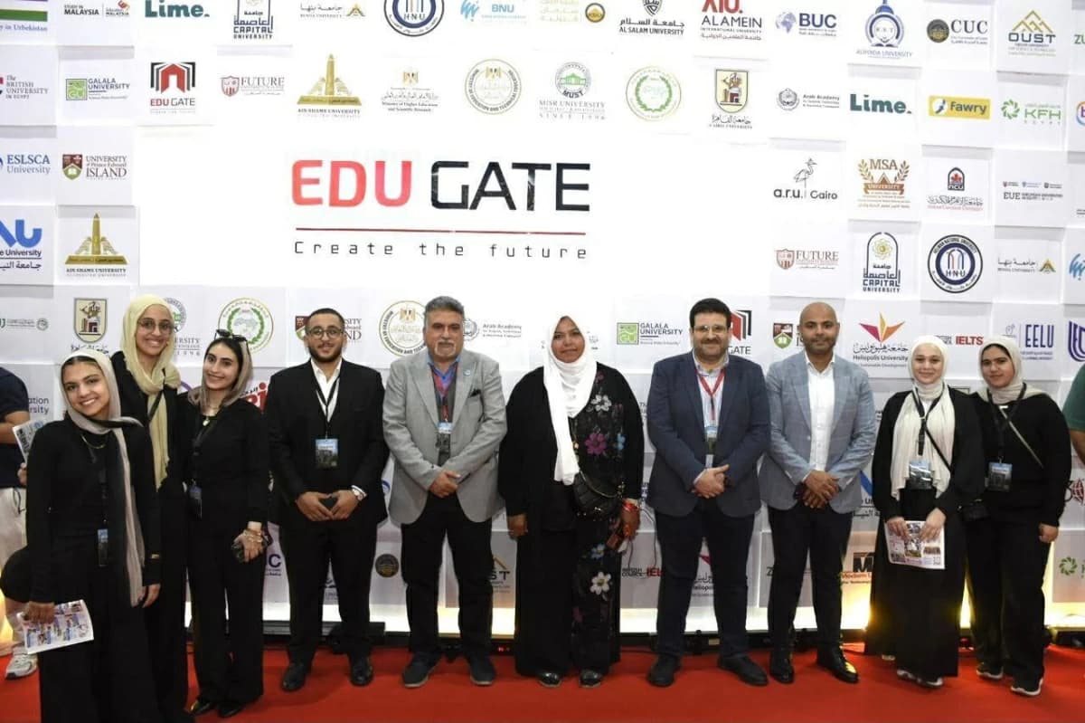 Ain Shams University officials visit EDUGATE 2026 pavilion