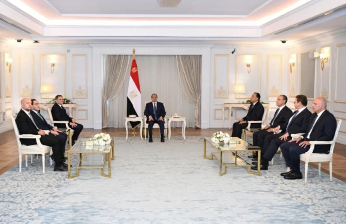 السيسى يلتقي رئيس حكومة ليبيا