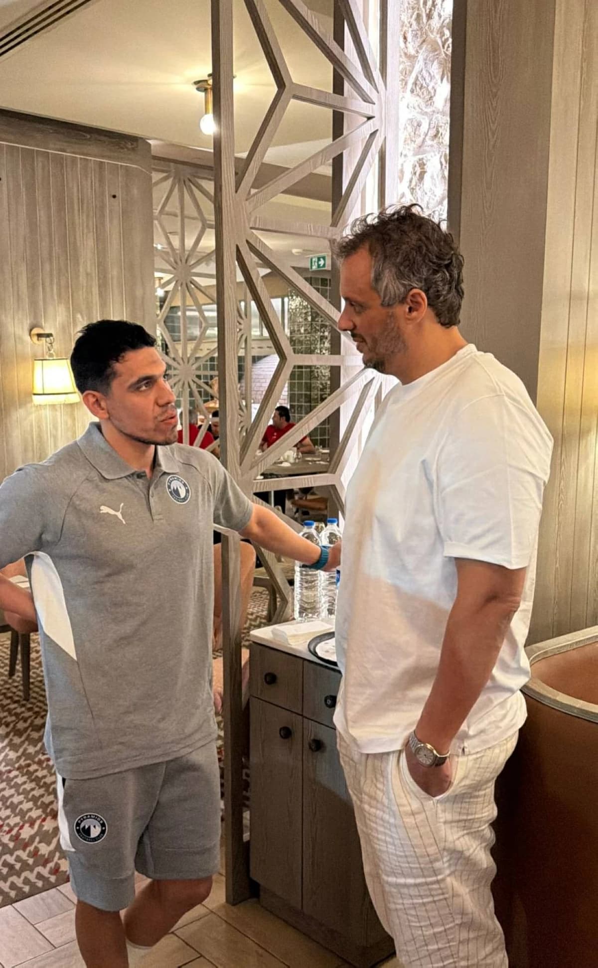 Pyramids president visits Hamdy in Turkey