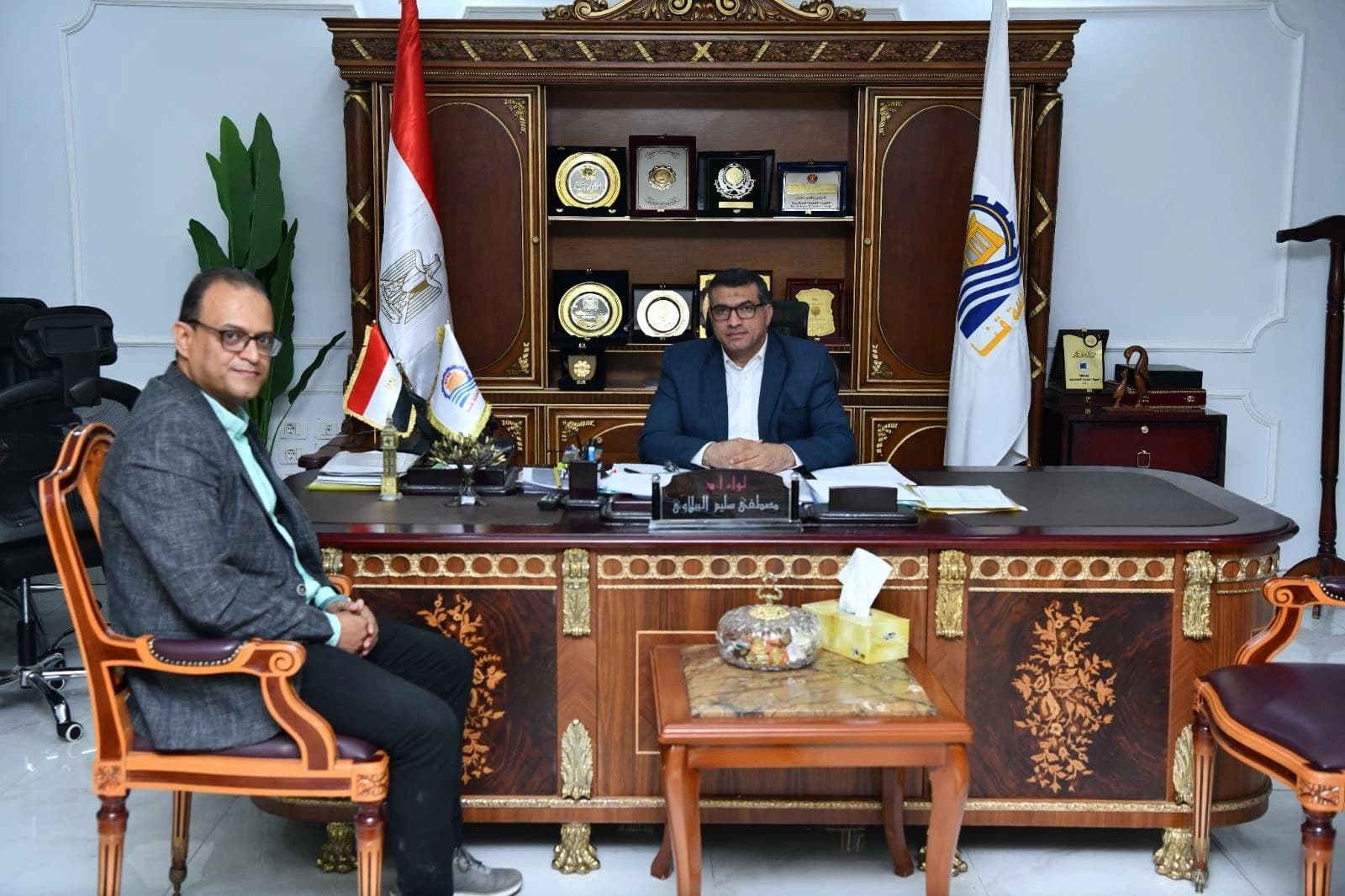 محافظ قنا يرحب بوكيل الصحة الجديد ويؤكد دعم المنظومة