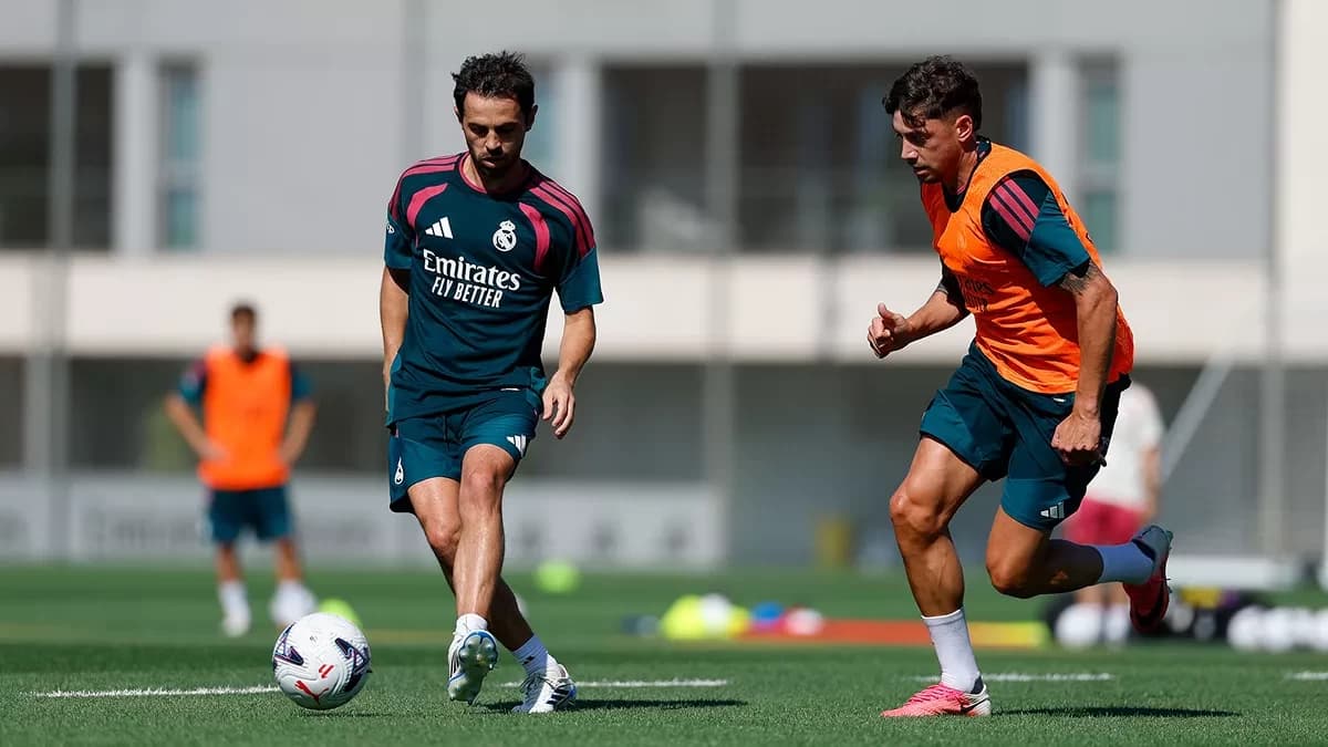 Bernardo Silva on debut with Real Madrid