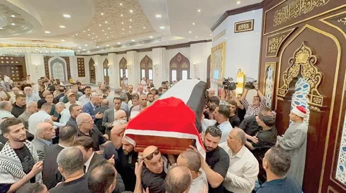 Palestinian ambassador Diab al-Louh's funeral in Cairo
