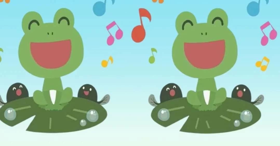 Find the three differences in the frog puzzle