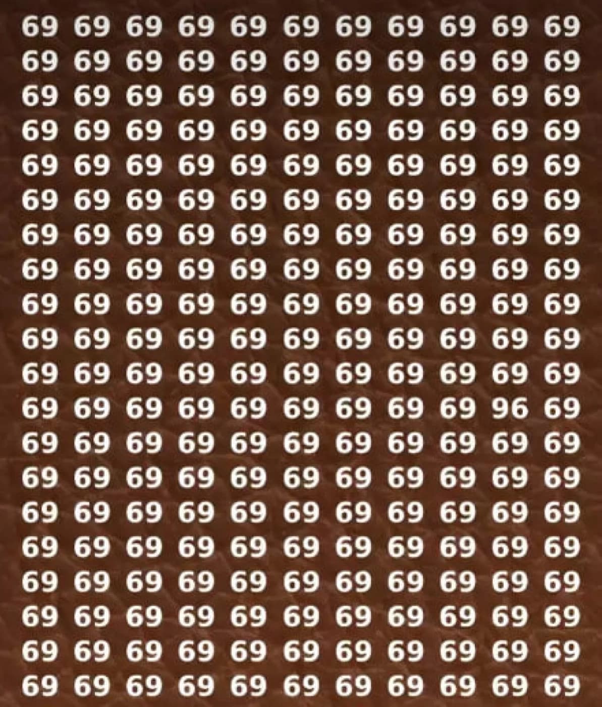 Find the different number in 33 seconds