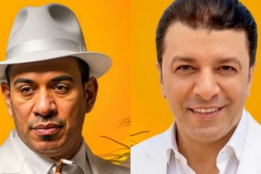 مصطفى كامل ومحمود الليثي في حفل بالعلمين
