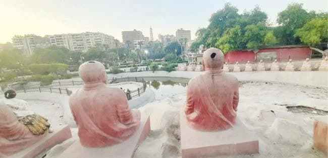 الحديقة اليابانية بحلوان تفتقر للحماية