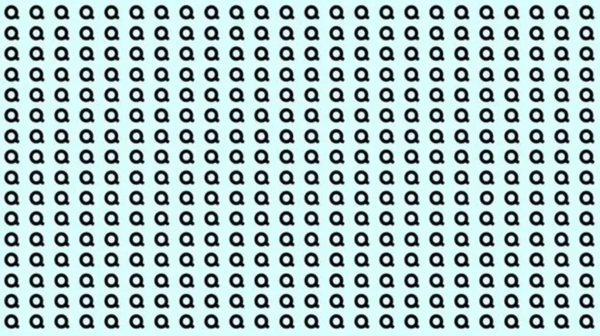 Find the different letter in 21 seconds