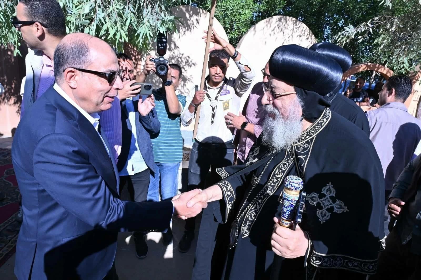 Pope Tawadros Hosts Minya Officials Iftar