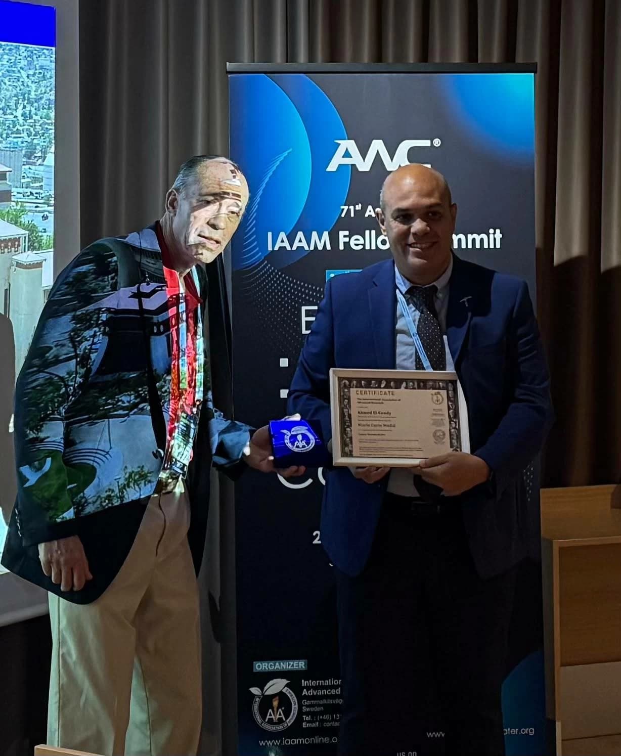 Egyptian scientist awarded Marie Curie Medal 2026