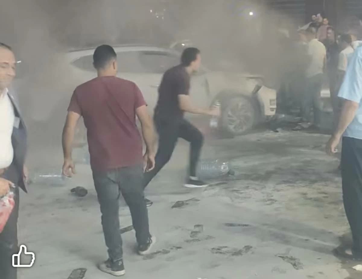Rescue from Burning Car in Lake Ezzat