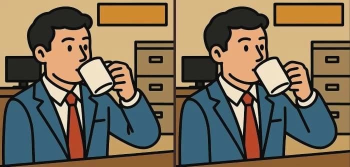 Identify the three differences in the employee's puzzle