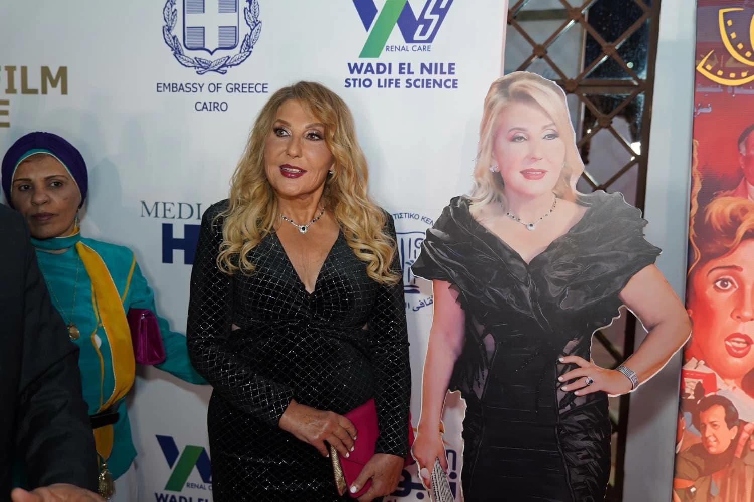 Nadia El Gendy and Souad Hosni at Cairo Franco-American Film Festival opening
