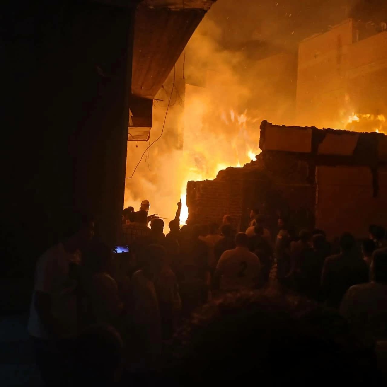Qalyoub wood warehouse fire updates
