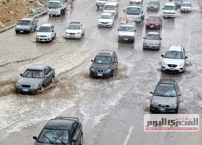 Heavy rains cause street flooding