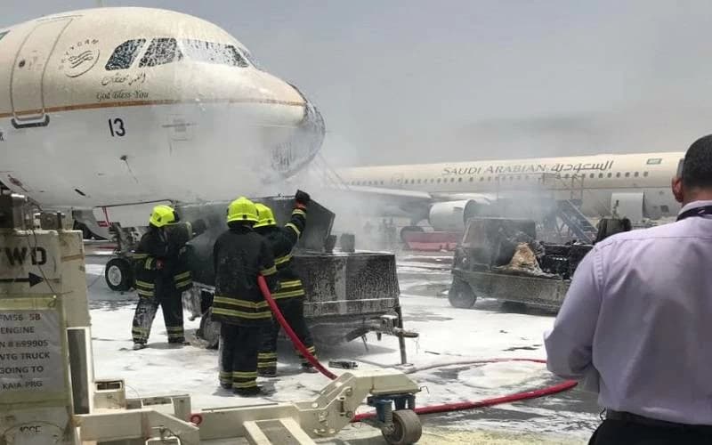 Saudi Arabia investigates Riyadh Airport fires