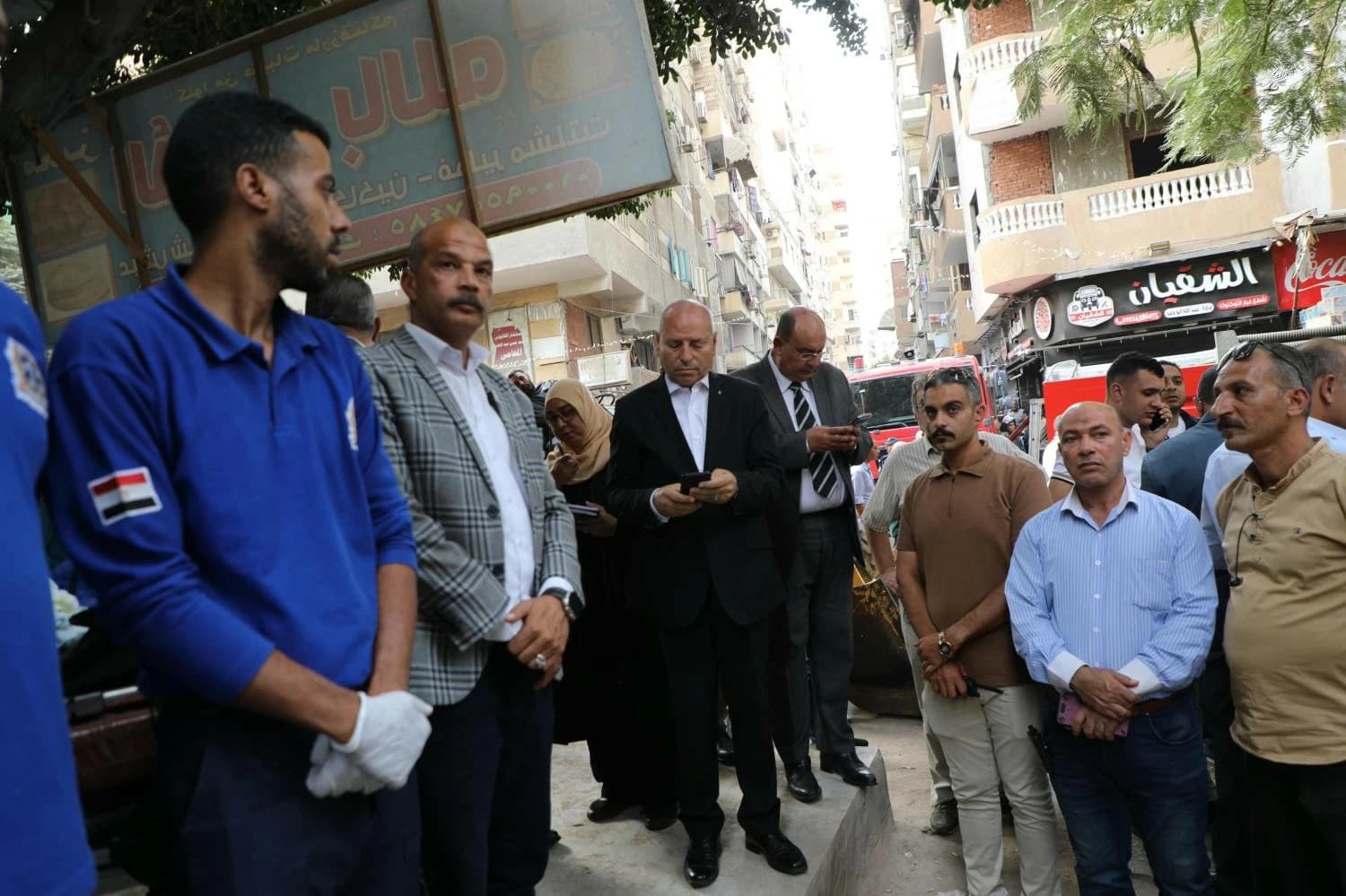 جهود البحث عن ناجين في حدائق القبة المبنى المنهار