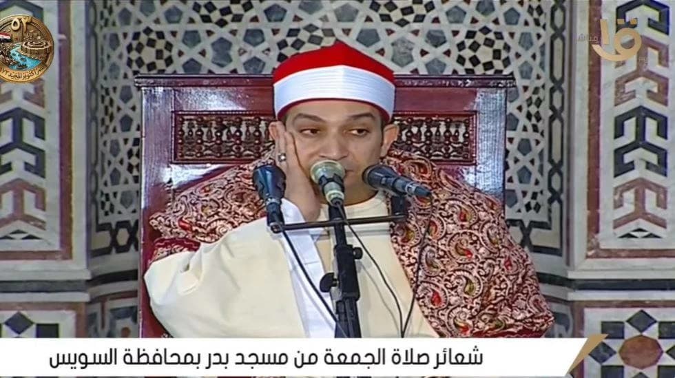 Badr Mosque Friday prayers in Suez