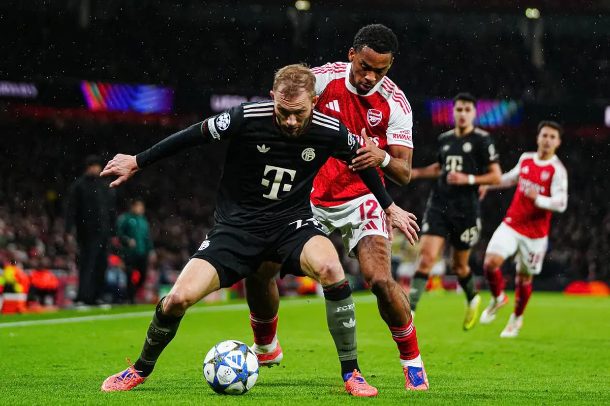 Süle and Kimmich start for Bayern, Saka leads Arsenal