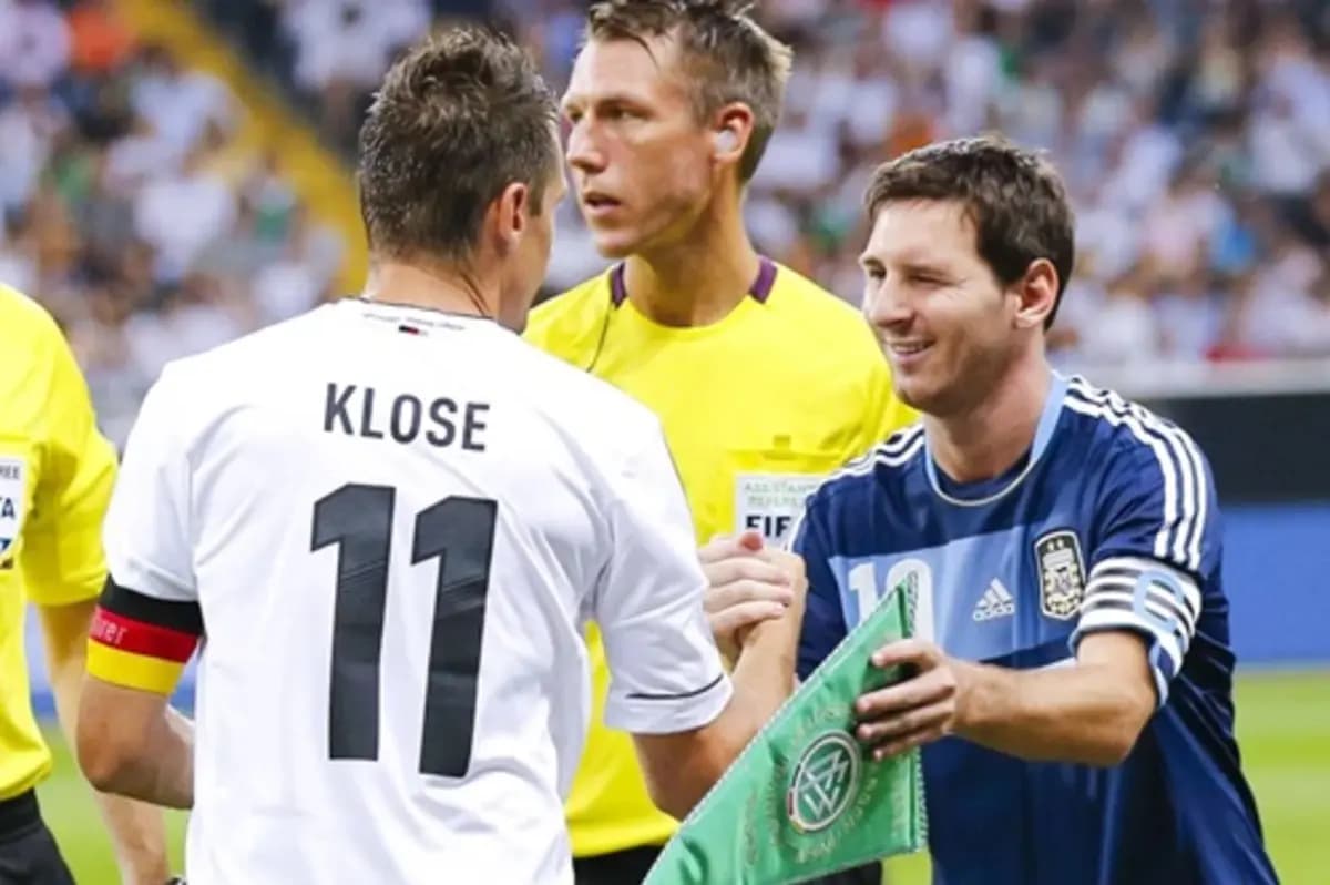 After Breaking Record, Messi Surprises Klose with Special Gift