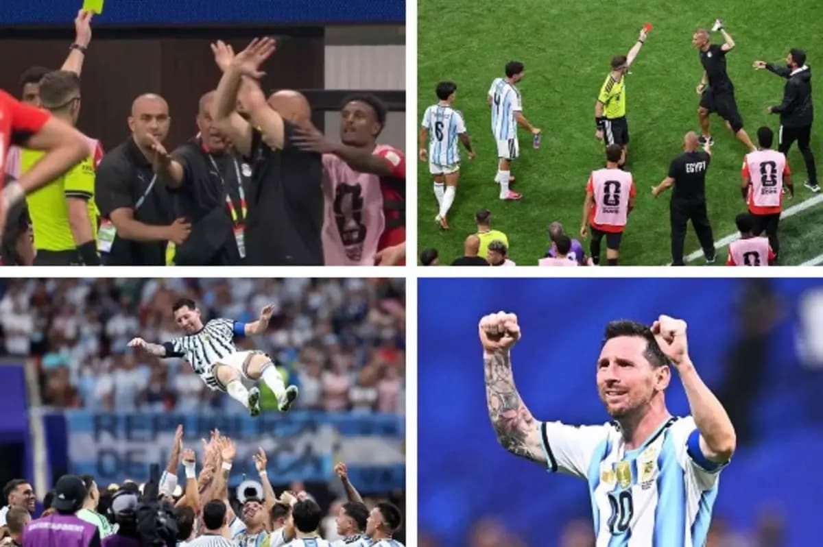 Messi's Emotional Moment, Red Card, and Hassan Hassouni's Signal in Egypt vs. Argentina Match — Unaired Clips