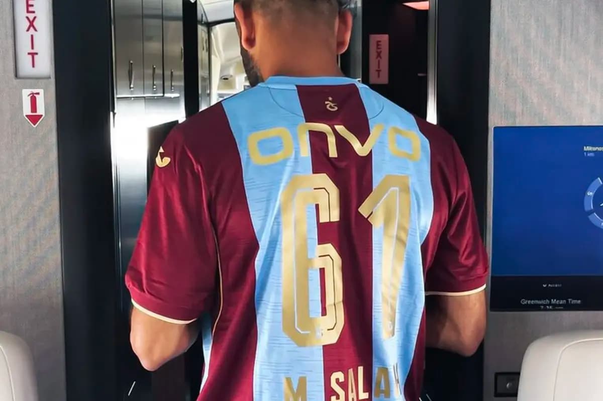 Mohamed Salah wears number 61 at Trabzonspor