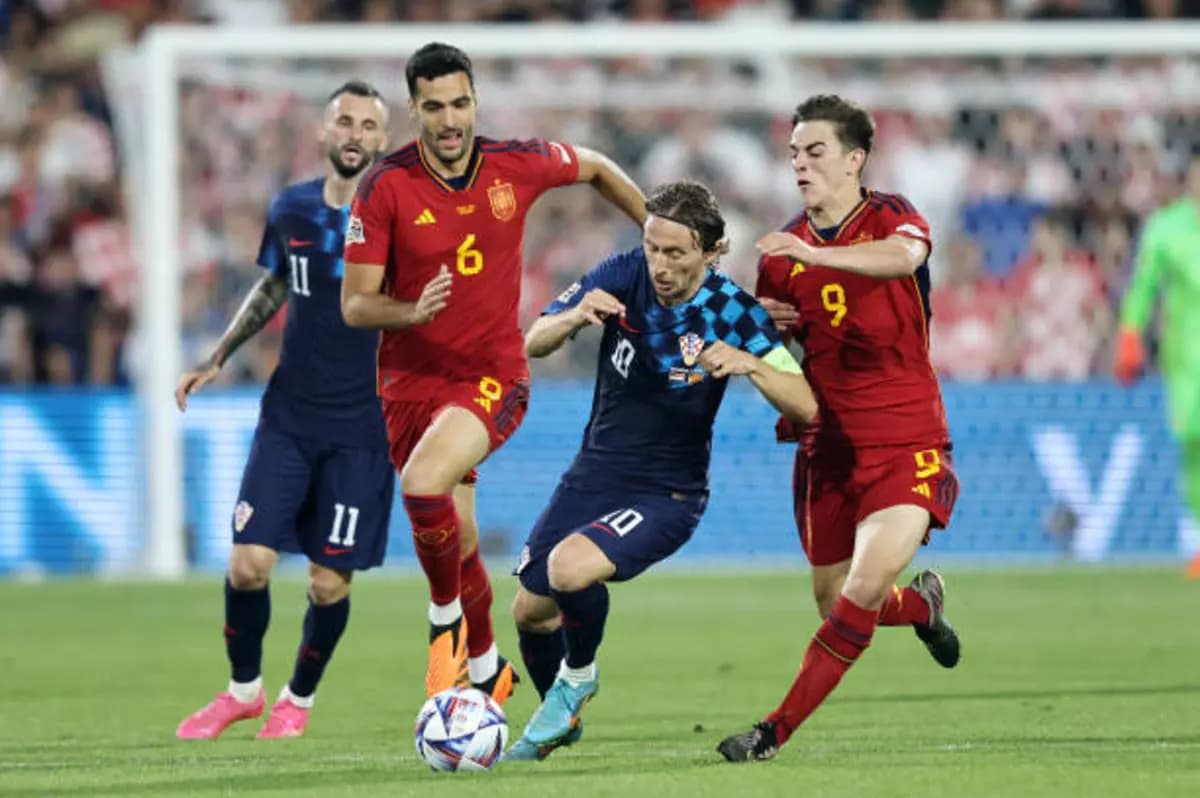 Lamine Yamal stars for Spain Modrić benches for Croatia