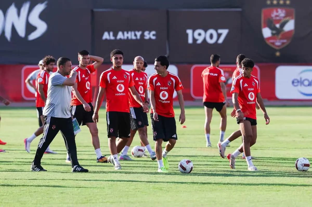Amouta's Training Before Al-Mokawloon Match
