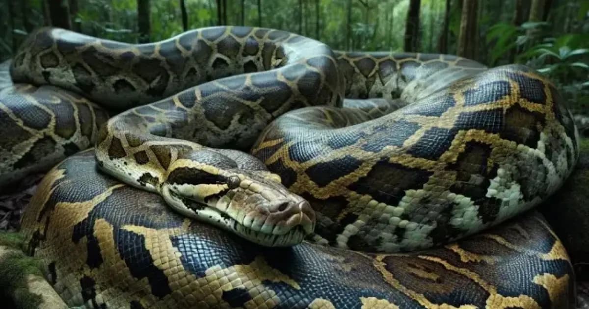 Video shows large snake electrocuted on pole