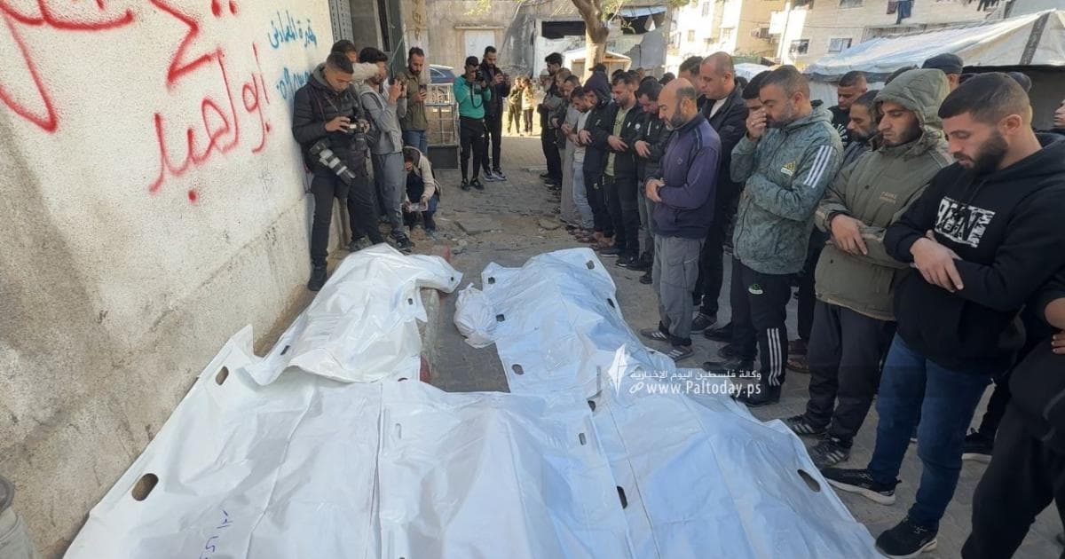 Six martyrs brought to Gaza hospitals today