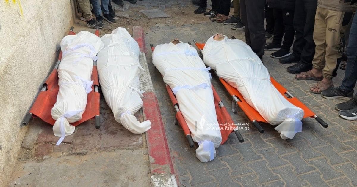 6 شهداء يصلون إلى مستشفيات غزة