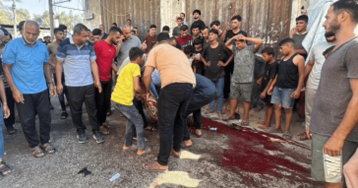 Farewell scenes for three martyrs in Al-Zaytoun