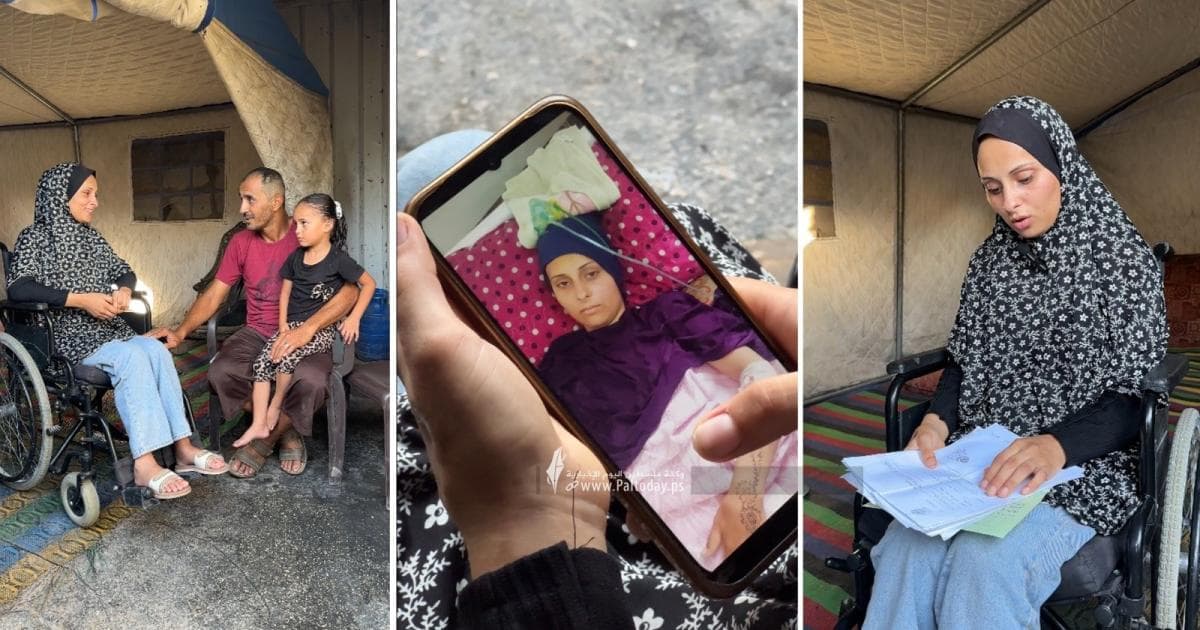 نائلة وشام يتعرضان لإصابات خطيرة في غزة