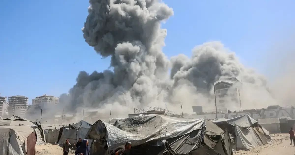 Civil Defense reports major explosions displacing hundreds in Gaza