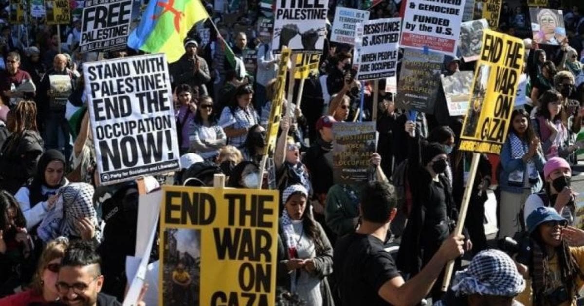 Protests in US cities oppose Gaza violence