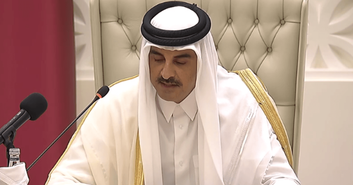 أمير قطر: المنطقة تواجه أحداثا استثنائية وإبادة بغزة