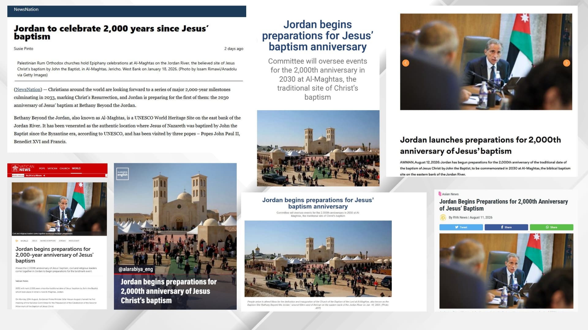 Global Focus on Jordan's Millennium Anniversary