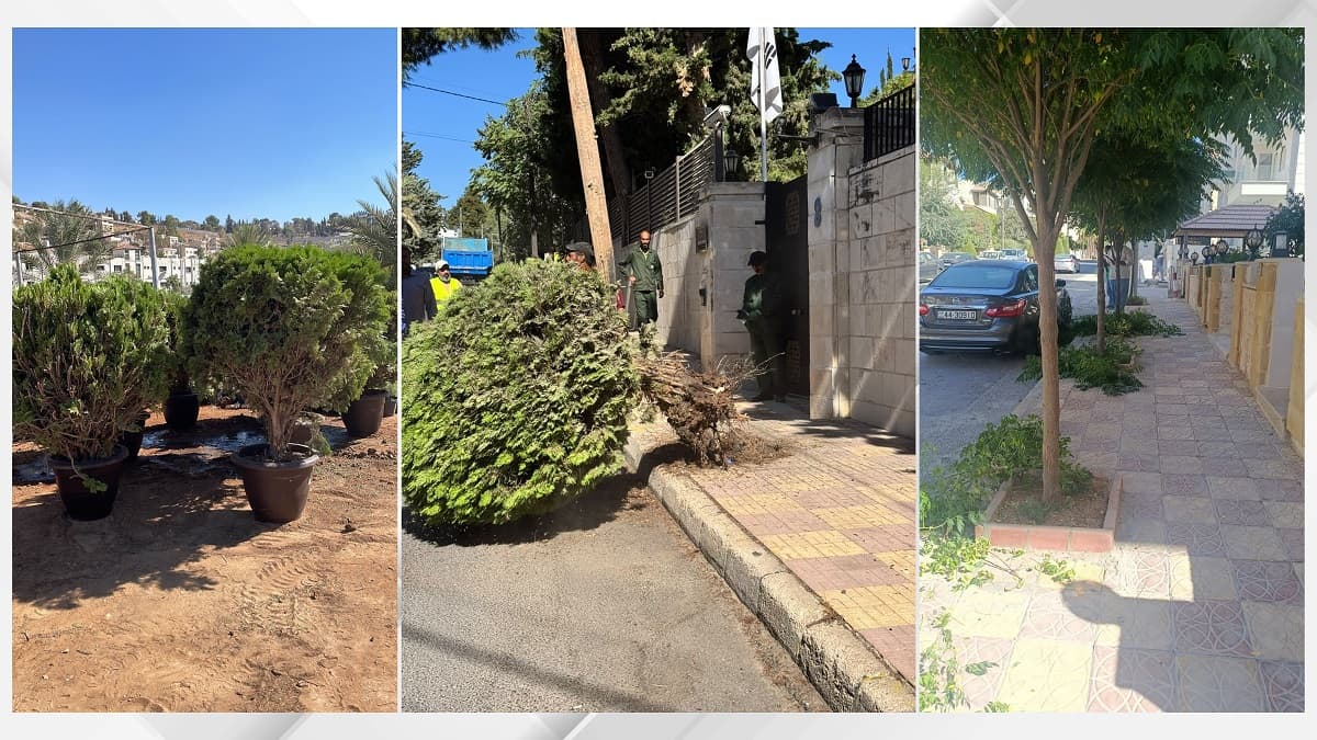 Amman Municipality Maintains Pedestrian Path Upgrades